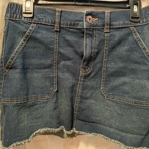 Stretchy Jean mini skirt